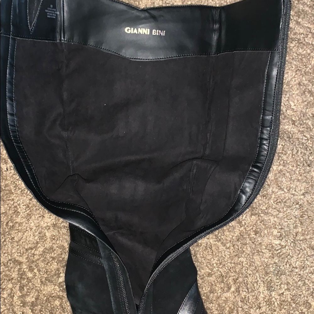 🔥🔥Brand New Leather/Suede Black Boots-Size 8 - Picture 9 of 9